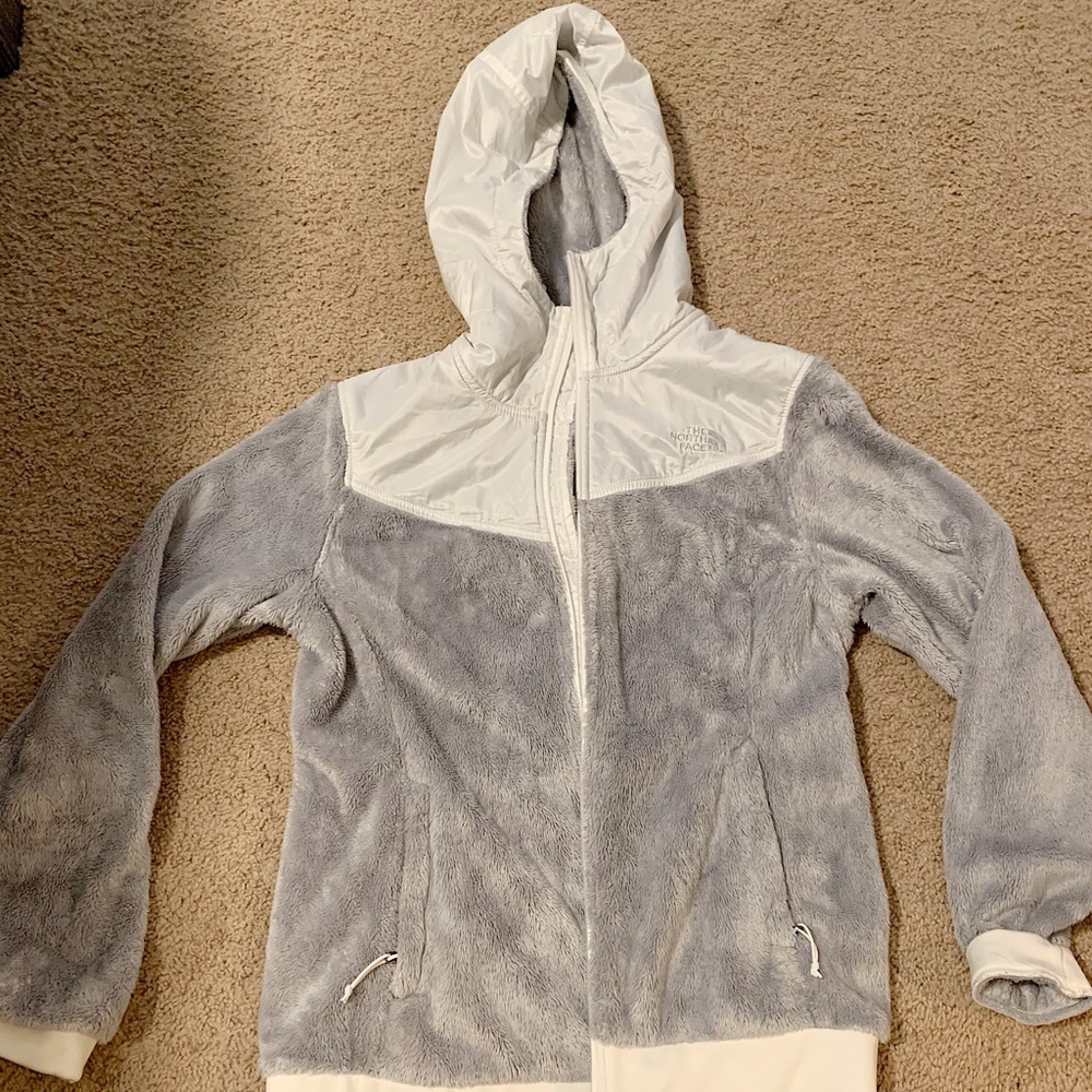 North Face Furry Zip Up Jacket